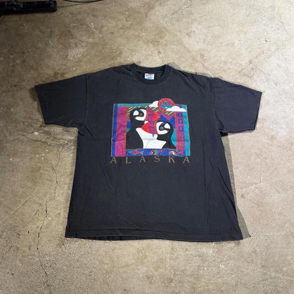 90s Alaska Puffins Single Stitch Graphic T-Shirt